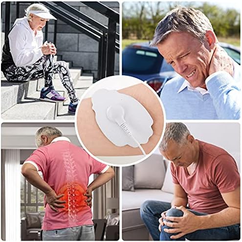 10-Pack Large TENS Electrode Pads - 3.5mm Snap Connectors - High Conductivity, Reusable Electrodes Pads for TENS Massager and Muscle Stimulation - Image 5