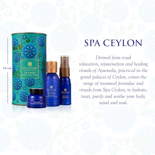 SPA CEYLON De-Stress Wellness Trio Set, Holistic Spa Essentials for Calming, Natural Ingredients, Ayurvedic Bath Gift Set, Shower Gel, Body Mist, Balm (150 g, Frankincense) - Image 2