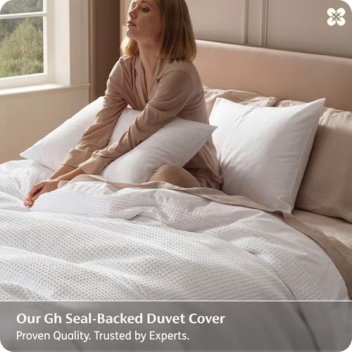 Bedsure PureWoven Cotton Waffle Weave Duvet Cover, King, Duvet Cover Only - Image 2