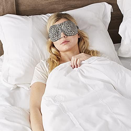 Bucky 40 Blinks No Pressure Printed Eye Mask for Travel & Sleep, Leopard, One Size (Pack of 2) - Image 3