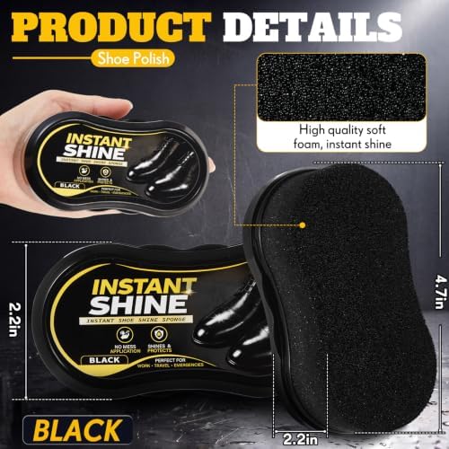 Loopeer 6 Pcs Shoe Shine Sponge - Image 2