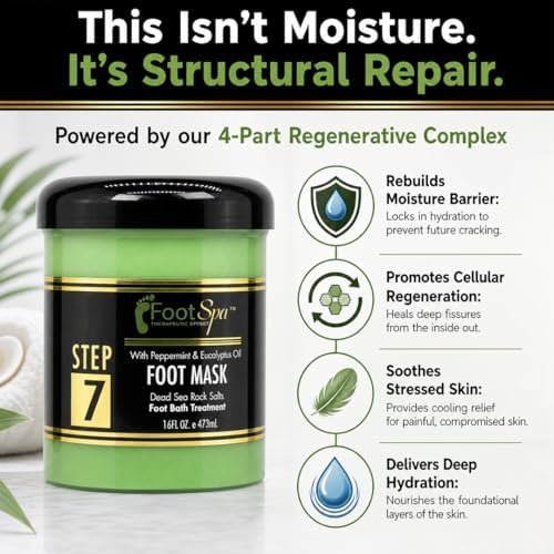 Spa & At-Home Foot Mask, Deep Moisturizing, 16 oz - Image 3