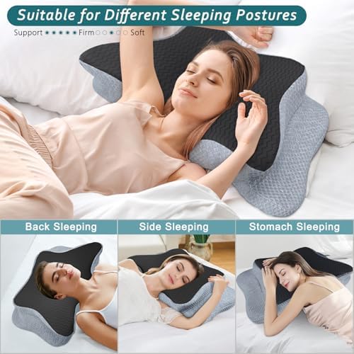 CHxxy Cervical Pillow for Neck Pain Relief, Memory Foam Pillows - Image 4