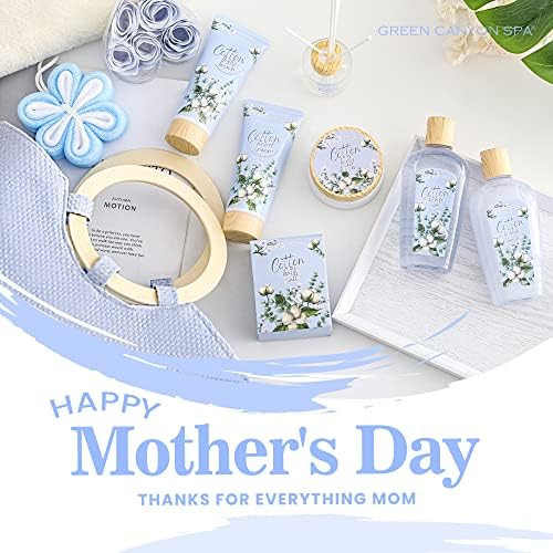 Green Canyon Spa 10pc Cotton Spa Gift Baskets Birthday Gifts for Women - Image 2