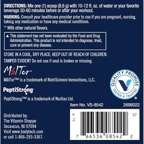 BodyTech Recovery Pep – Peptides Powder with 2.4g PeptiStrong - Citrus (9.1 oz./30 Servings) - Image 3