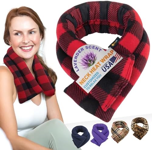 SunnyBay Lavender Heating Pad, Neck and Shoulder Wrap, 26x5 inch by SunnyBay