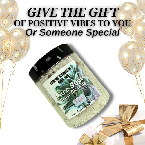 Pure Sage Bath Salts – Dead Sea Salt Bath Soak for Cleansing, Spiritual Rituals & Relaxation 12oz - Image 4