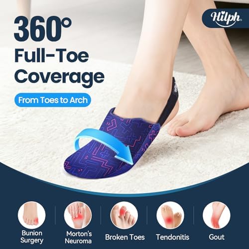 Hilph Foot Toes Ice Pack Wrap for Broken Toes & Bunion Surgery Recovery - Image 2