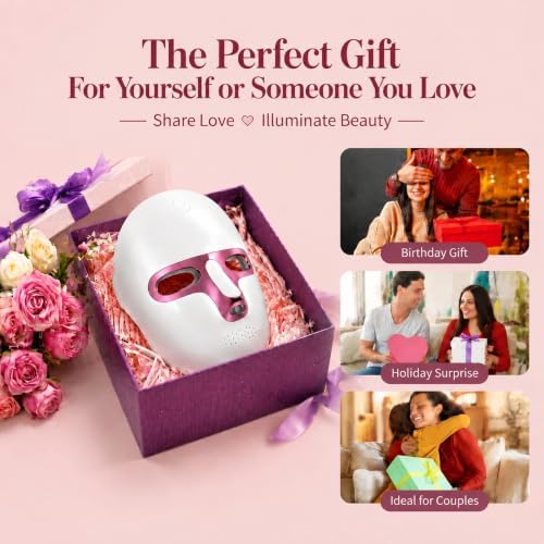 Red Light Therapy for Face, 7 Colors LED Face Mask Rechargeable - Image 6