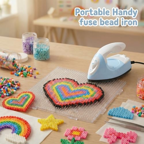 Honoson Mini Craft Iron with Charging Base Tiny,Light Blue - Image 5