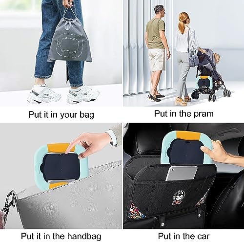 Toilet bowls for children，Portable Potty for Toddler Travel Foldable Travel Potty for Boys Girls Emergency Toilets for Car,Outdoor,Camping and Indoor Seat with Storage Bag（Quiet Blue） - Image 4