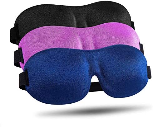 LKY DIGITAL Sleep Mask for Side Sleeper 3 Pack, Blackout 3D Eye Mask by LKYDIGITAL