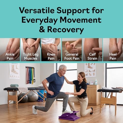 Slant Boards for Exercise, Wooden Slant Board, Calf Stretch Board with 7 Incline Angles, Velour Board, Balance Board & Calf Stretcher, Portable Incline Board for Physical Therapy, Ankle Mobility, Heel & Knees - Image 5