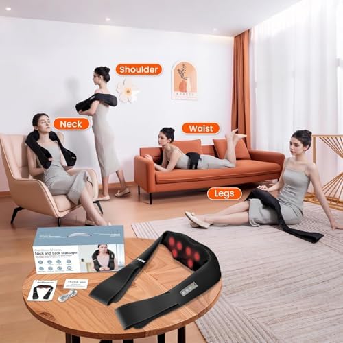 AMZPONY® Cordless Neck Massager for Pain Relief Deep Tissue - Image 4