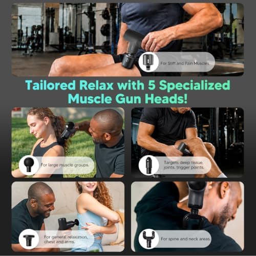 arboleaf Mini ThermaCool Massage Gun, Hot & Cold Percussion Muscle Relief - Image 4