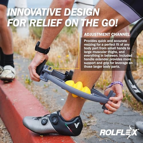 Rolflex Arm & Leg Massager Roller – Muscle Roller to Address Golfer’s Elbow - Image 3