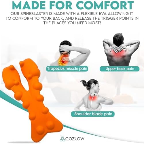 Trapezius Trigger Point Massager, Occipital Release Tool, 14 Massage Nubs - Image 4