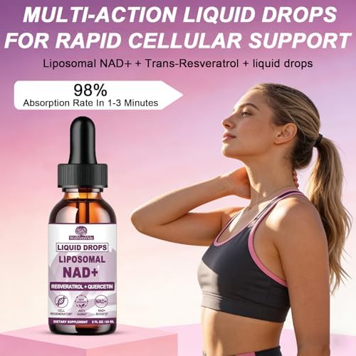 NAD+ Supplement for Women Men, Liquid Nad⁺ Plus Resveratrol,NMN Alternative - Image 6