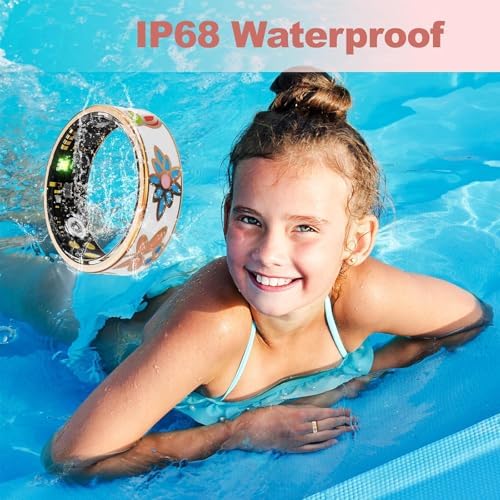 Smart Ring for Women Fitness Ring, No Subscription Fee Enamel Rose Gold 7# - Image 6