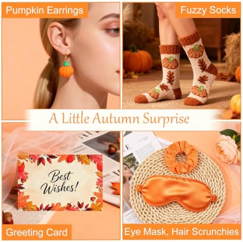 Fall Gifts for Women, Orange Halloween Boo Basket Stuffers, Pumpkin Gifts - Image 6