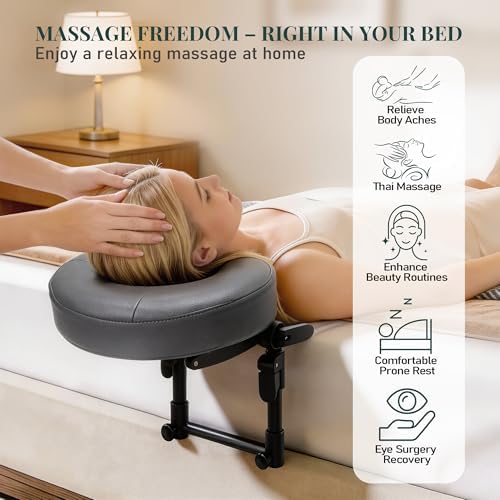 Massage Headrest for Bed, Face Down Massage Pillow & Face Cradle - Image 2
