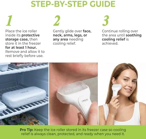 Loma Lux Cool IT! Ice Roller for Face & Body Puffiness, Itch & Sunburn - Image 6