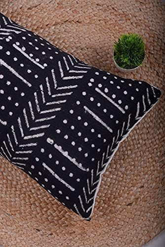 Trade Star Designer Pillow Case for Bedroom 100% Cotton Pillow Cover Indian Lumbar Modern Boho Pillow Case Spring Fall Decor Cushion Cover with Zipper Handcrafted Home Office 12x24 Inches - Image 2