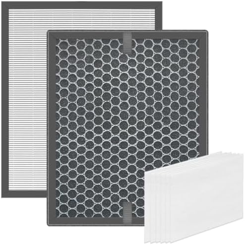 Fume Extractor Filter Replacement Compatible with KNOKOO 100W FES150S Desktop Welding Smoke Absorber Remover Purifier,1pack carbon filter+6pack Pre-filter by Slirceods