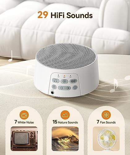 Dreamegg White Noise Machine, Sound Machine for Sleeping Baby, Kids, Adult - Image 2
