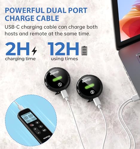 NURSAL Wireless TENS Unit Muscle Stimulator, Dual Host TENS EMS Machine for Pain Relief, 18 Modes 20 Intensity Remote Control Pulse Physical Electrotherapy for Back Shoulder Pain (2 Pads) - Image 6