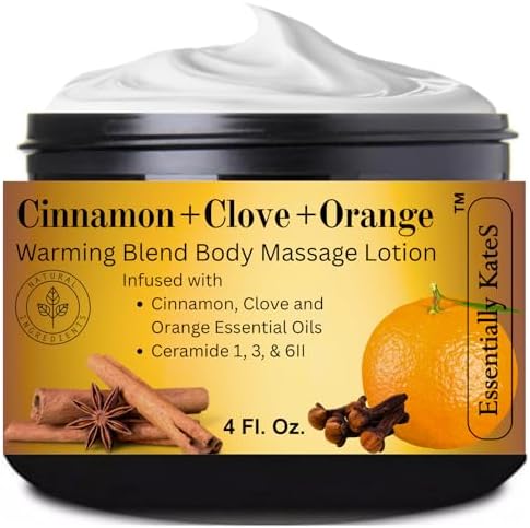 Warming Blen Body Lotion - (Parent) - enriched with Ceramide 1, 3, and 6II - a Gentle Heating Effect that Helps Soothe Tired Muscles and Joints with Cheerful Aroma (4 fl Oz) by EssentiallyKateS