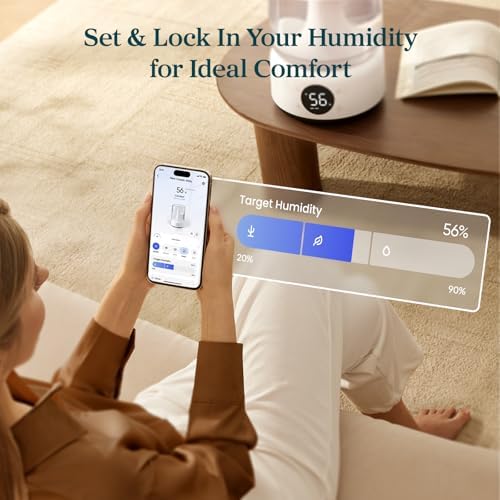 LEVOIT Smart Humidifier for Bedroom, 4.2L Top Fill Cool Mist for Large Room - Image 3