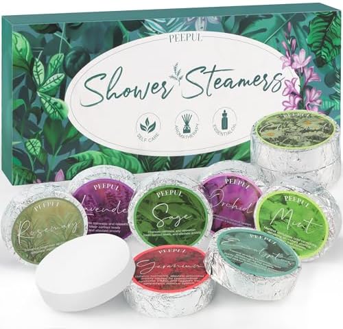 Shower Steamers Aromatherapy Birthday Gifts for Women - 10 Pack by PEEPUL