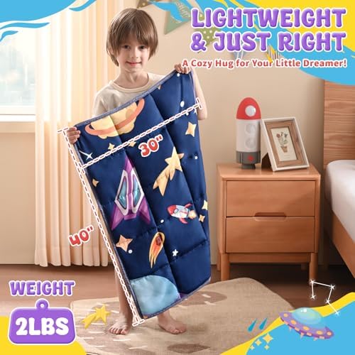 Weighted Lap Pad 2 Pounds, 30"*40", Cooling Weighted Blanket for Travel - Image 4