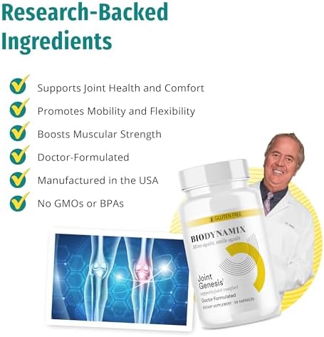 Joint Genesis, Joint Support Formula, Promotes Joint Function, Comfort, and Flexibility, 30-Day Supply, 6 Pack - Image 5