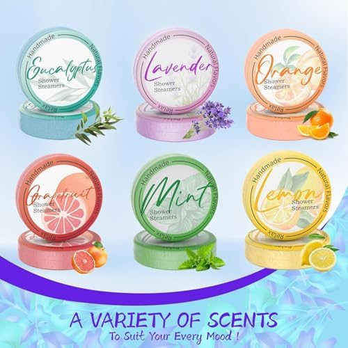 HFHO Shower Steamers Aromatherapy 8 Pack Natural Essential Oils Home Spa - Image 2