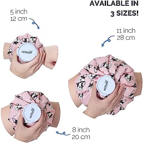 Neotech Care Ice Bag with Screw Top Lid (Pink Bulldog Design, 8 inch) - Image 4