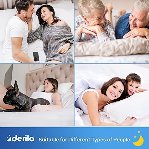 Derila Pillowcase Cover for Neck Pillow, White, Cover Only, 50 x 30 cm - Image 6