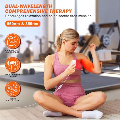 Red Light Therapy Device, Handheld Dual Wavelength LED for Hair & Skin - Image 2