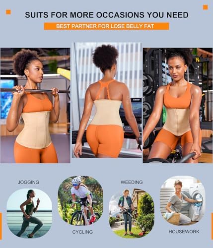 TrainingGirl Waist Trainer for Women Working Out Trimmer Sweat Belly Band - Image 6