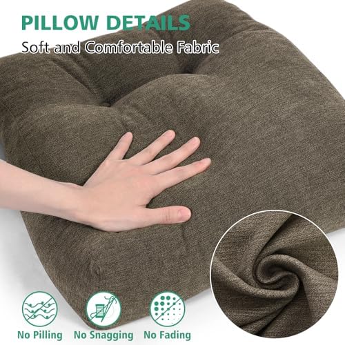 Shinnwa Lumbar Support Pillow for Office Chair, Memory Foam Back Support Pillow for Back Pain Relief, Car, Chair and Couch, 15x17.5x4.5in, Brown - Image 5