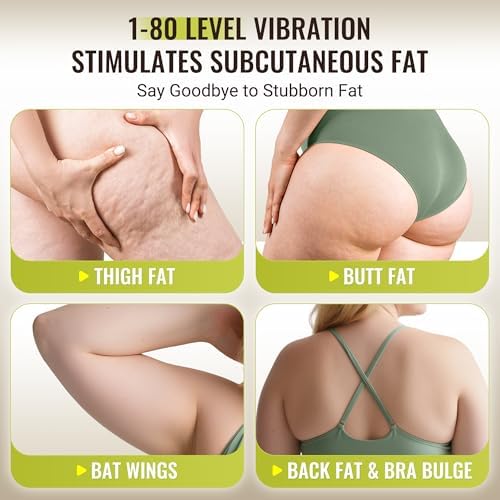 FLYBIRD Vibration Plate Exercise Machine for Lymphatic Drainage, Adjustable Levels Full Body Workout, Curved Vibration Plate with Powerful Motor for Weight Loss Fat Burner, Home Fitness Equipment - Image 2