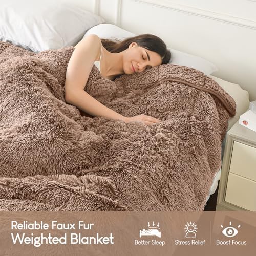 Cottonblue Weighted Blanket 20lbs for Adults Queen Size 60x80in Soft Sherpa - Image 2
