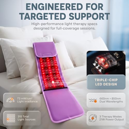 Lifepro Allevared Red Light Therapy Belt -105 Triple Chip LED Belt - Image 5