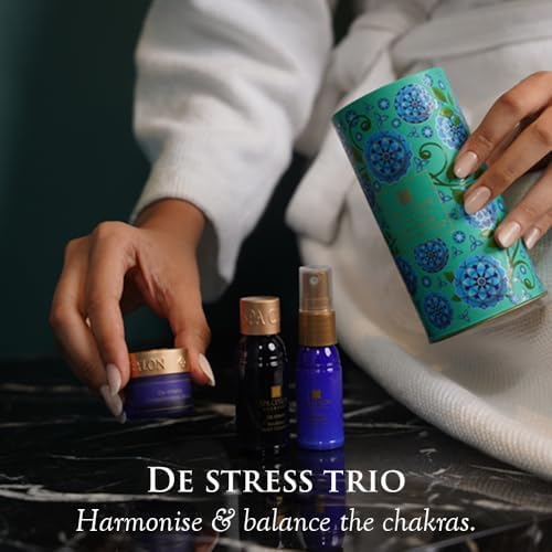 SPA CEYLON De-Stress Wellness Trio Set, Holistic Spa Essentials for Calming, Natural Ingredients, Ayurvedic Bath Gift Set, Shower Gel, Body Mist, Balm (150 g, Frankincense) - Image 4