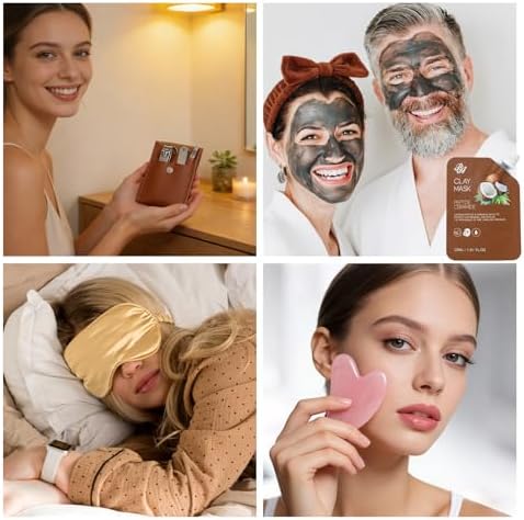 25 Pcs Mother's Day Gift, Bath & Body Gift Set for Women, Skin Care Set, Coconut Vanilla Spa Gift Basket, Self Care Set, Cosmetic Bag, Christmas, Birthday, Anniversary, Valentines, Mom, Wife - Image 6