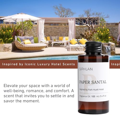 Paper Santal Hotel Collection Diffuser Oil – 100mL Luxury Aromatherapy Essential Oil for Diffusers & Waterless Diffusers – Premium Fragrance for Home & Office - Image 6