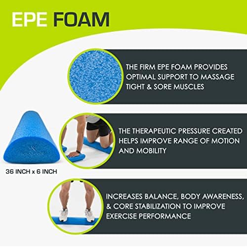 ProsourceFit Flex Foam Rollers for Muscle Massage, Physical Therapy, Core & Balance Exercises Stabilization - Image 4