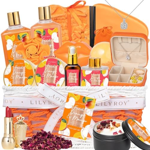 23Pcs Spa Skin Care Kit, Birthday Gift - Perfect Spa Gift Baskets for Women by LILYROY