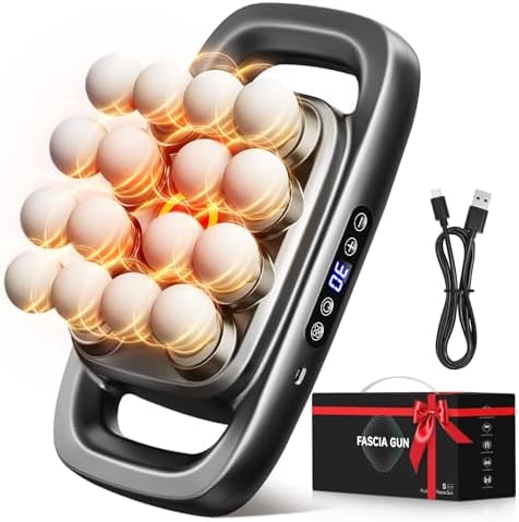 2026 New 16-Head Deep Tissue Percussion Massage Gun – Quiet Muscle Massager for Full Body, Up to 30 Intensity Levels, Cordless Rechargeable for Back, Legs, Shoulders & Recovery.Black by Unknown